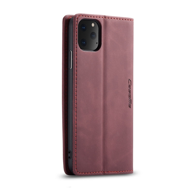 CaseMe-013 Multifunctional Horizontal Flip Leather Case with Card Slot & Holder & Wallet for iPhone 11 Pro(Wine) - iPhone 11 Pro Cases by CaseMe | Online Shopping UK | buy2fix