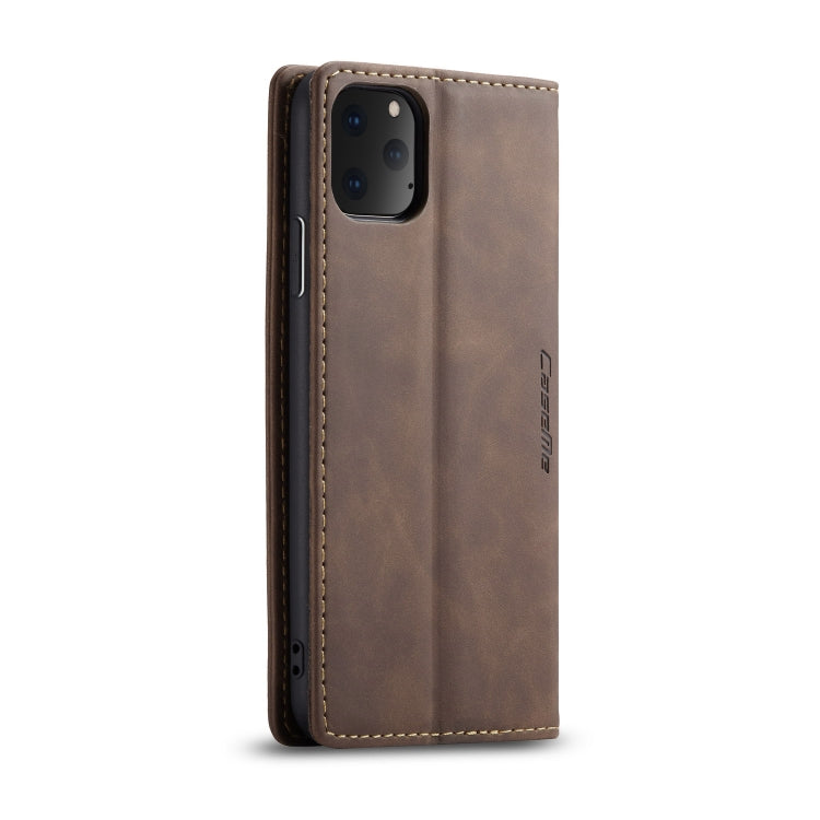 CaseMe-013 Multifunctional Horizontal Flip Leather Case with Card Slot & Holder & Wallet for iPhone 11 Pro(coffee) - iPhone 11 Pro Cases by CaseMe | Online Shopping UK | buy2fix