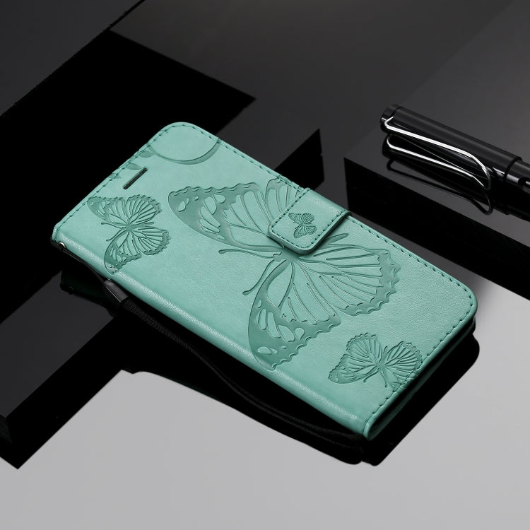 Pressed Printing Butterfly Pattern Horizontal Flip PU Leather Case with Holder & Card Slots & Wallet & Lanyard For Huawei P20 Lite 2019 / Nova 5i(Green) - Huawei Cases by buy2fix | Online Shopping UK | buy2fix