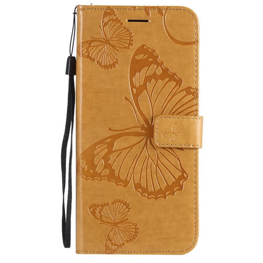 Pressed Printing Butterfly Pattern Horizontal Flip PU Leather Case with Holder & Card Slots & Wallet & Lanyard For Huawei P Smart Z / Y9 Prime 2019(Yellow) - Huawei Cases by buy2fix | Online Shopping UK | buy2fix