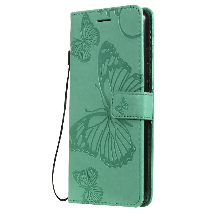Pressed Printing Butterfly Pattern Horizontal Flip PU Leather Case with Holder & Card Slots & Wallet & Lanyard For Xiaomi Mi 9T & Mi 9T Pro & Redmi K20 & K20 Pro(Green) - Xiaomi Cases by buy2fix | Online Shopping UK | buy2fix