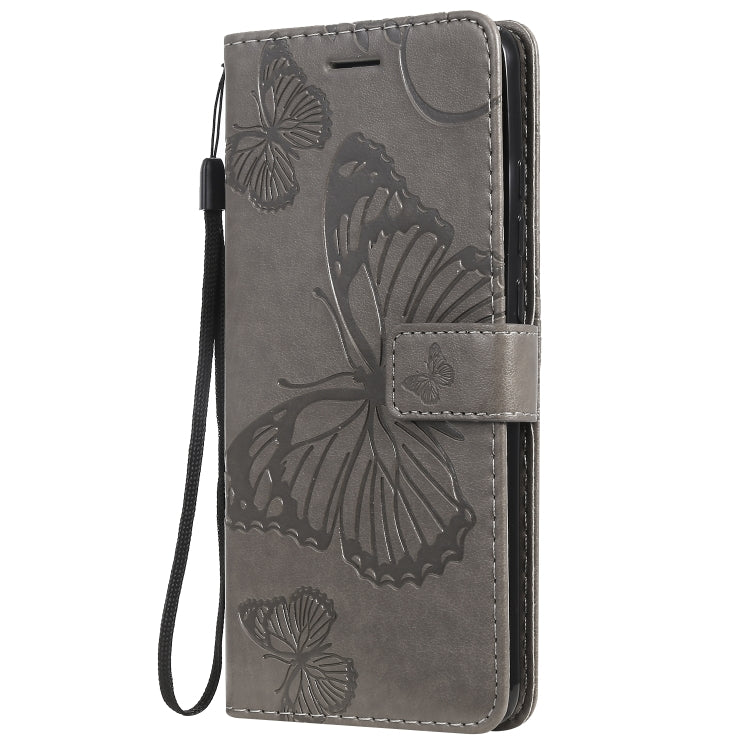 Pressed Printing Butterfly Pattern Horizontal Flip PU Leather Case with Holder & Card Slots & Wallet & Lanyard For Xiaomi Mi 9T & Mi 9T Pro & Redmi K20 & K20 Pro(Grey) - Xiaomi Cases by buy2fix | Online Shopping UK | buy2fix