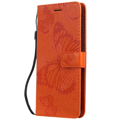 Pressed Printing Butterfly Pattern Horizontal Flip PU Leather Case with Holder & Card Slots & Wallet & Lanyard For Xiaomi Mi 9T & Mi 9T Pro & Redmi K20 & K20 Pro(Orange) - Xiaomi Cases by buy2fix | Online Shopping UK | buy2fix