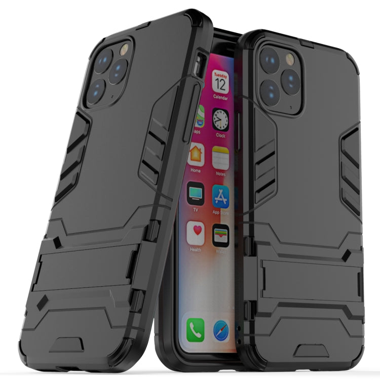 Shockproof PC + TPU Case with Holder for 11 Pro(Black) - iPhone 11 Pro Cases by buy2fix | Online Shopping UK | buy2fix