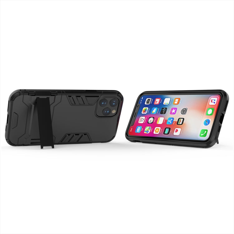 Shockproof PC + TPU Case with Holder for 11 Pro(Black) - iPhone 11 Pro Cases by buy2fix | Online Shopping UK | buy2fix