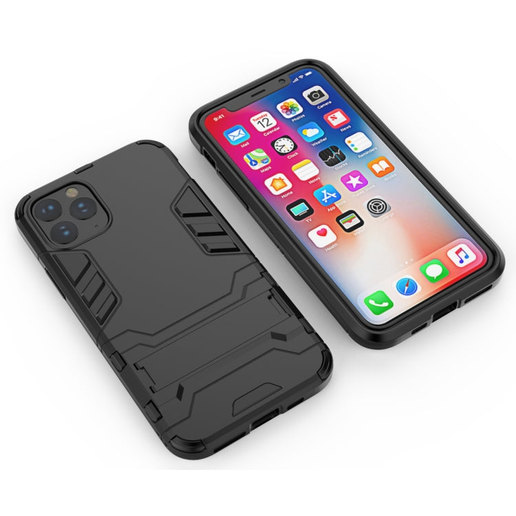 Shockproof PC + TPU Case with Holder for 11 Pro(Black) - iPhone 11 Pro Cases by buy2fix | Online Shopping UK | buy2fix