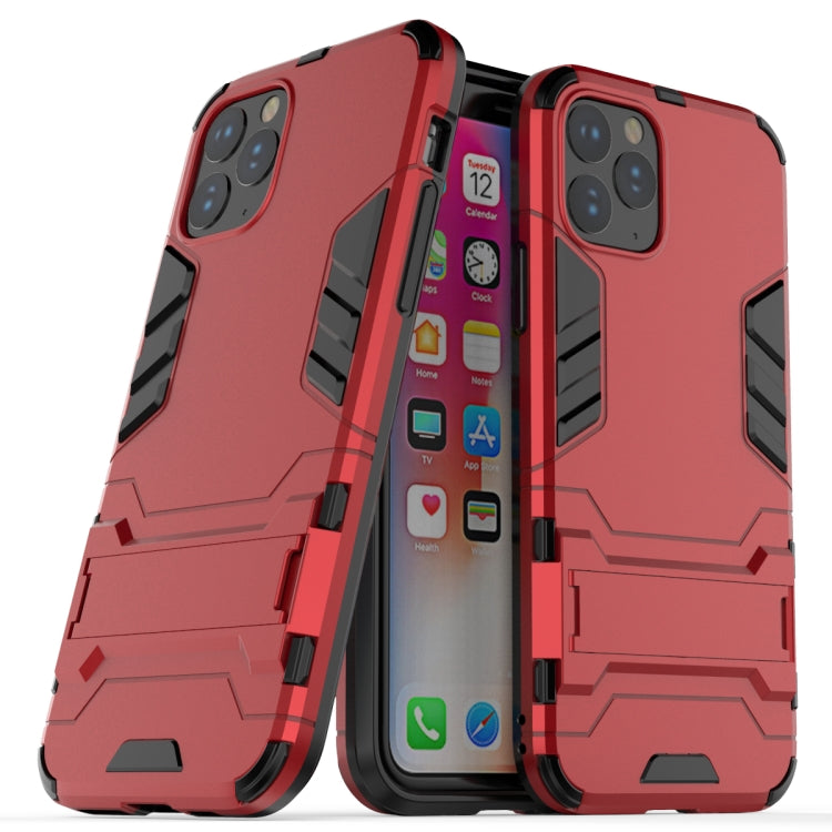 Shockproof PC + TPU Case with Holder for 11 Pro(Red) - iPhone 11 Pro Cases by buy2fix | Online Shopping UK | buy2fix