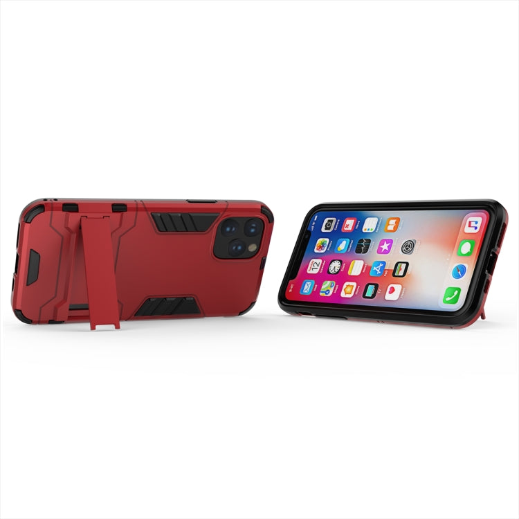 Shockproof PC + TPU Case with Holder for 11 Pro(Red) - iPhone 11 Pro Cases by buy2fix | Online Shopping UK | buy2fix