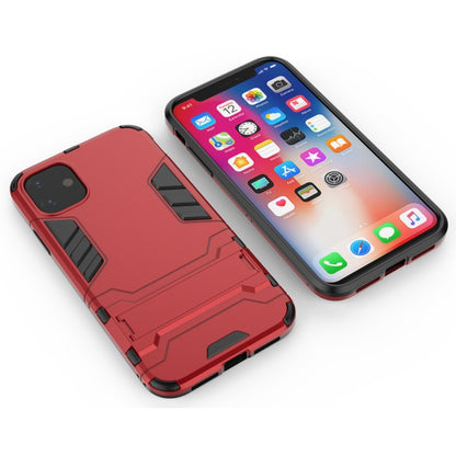 Shockproof PC + TPU Case with Holder for 11(Red) - iPhone 11 Cases by buy2fix | Online Shopping UK | buy2fix