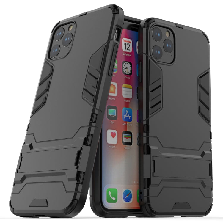 Shockproof PC + TPU Case with Holder for 11 Pro Max(Black) - iPhone 11 Pro Max Cases by buy2fix | Online Shopping UK | buy2fix