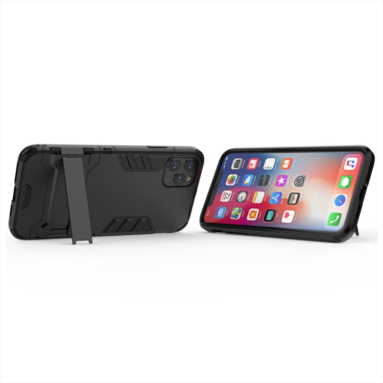 Shockproof PC + TPU Case with Holder for 11 Pro Max(Black) - iPhone 11 Pro Max Cases by buy2fix | Online Shopping UK | buy2fix