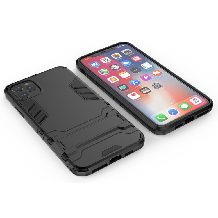 Shockproof PC + TPU Case with Holder for 11 Pro Max(Black) - iPhone 11 Pro Max Cases by buy2fix | Online Shopping UK | buy2fix