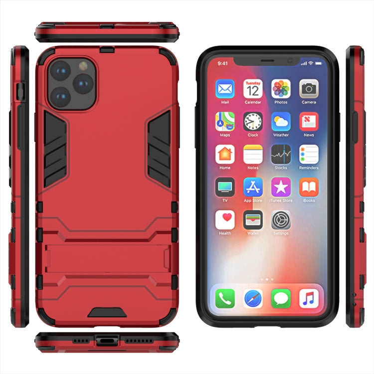 Shockproof PC + TPU Case with Holder for 11 Pro Max(Red) - iPhone 11 Pro Max Cases by buy2fix | Online Shopping UK | buy2fix