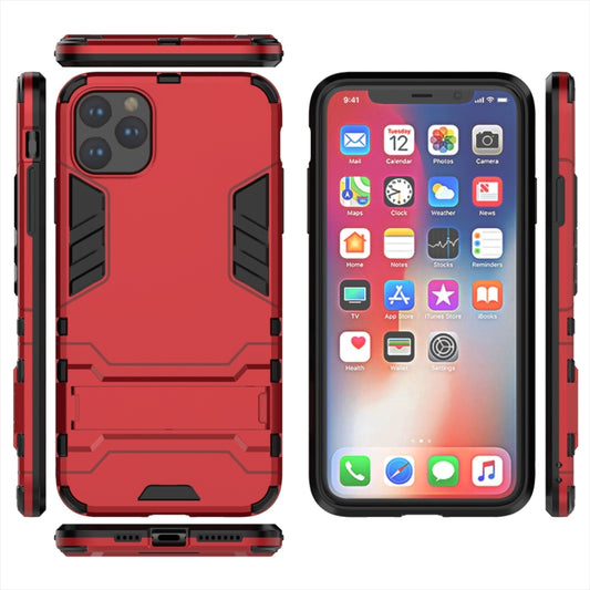 Shockproof PC + TPU Case with Holder for 11 Pro Max(Red) - iPhone 11 Pro Max Cases by buy2fix | Online Shopping UK | buy2fix