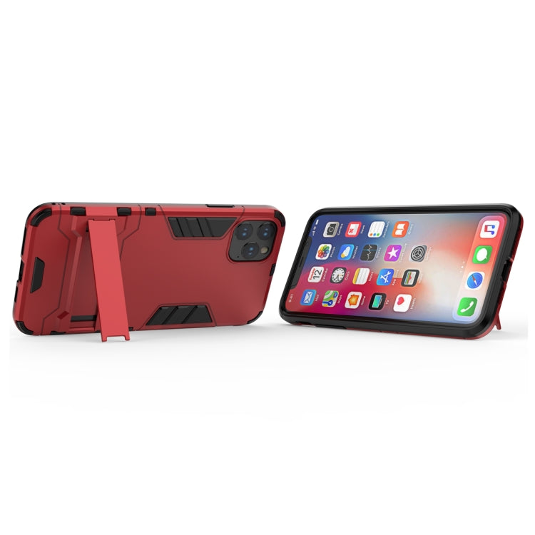 Shockproof PC + TPU Case with Holder for 11 Pro Max(Red) - iPhone 11 Pro Max Cases by buy2fix | Online Shopping UK | buy2fix
