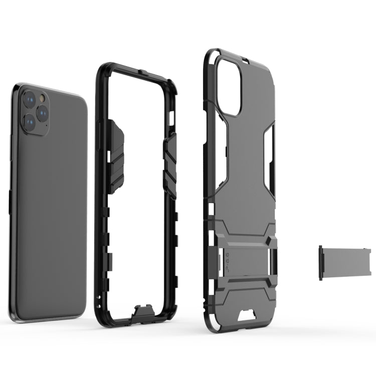 Shockproof PC + TPU Case with Holder for 11 Pro Max(Red) - iPhone 11 Pro Max Cases by buy2fix | Online Shopping UK | buy2fix
