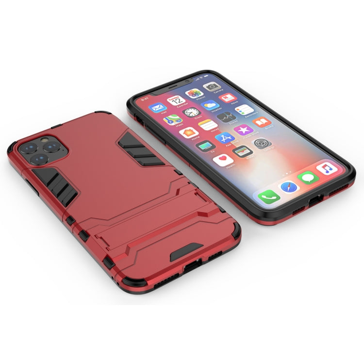 Shockproof PC + TPU Case with Holder for 11 Pro Max(Red) - iPhone 11 Pro Max Cases by buy2fix | Online Shopping UK | buy2fix