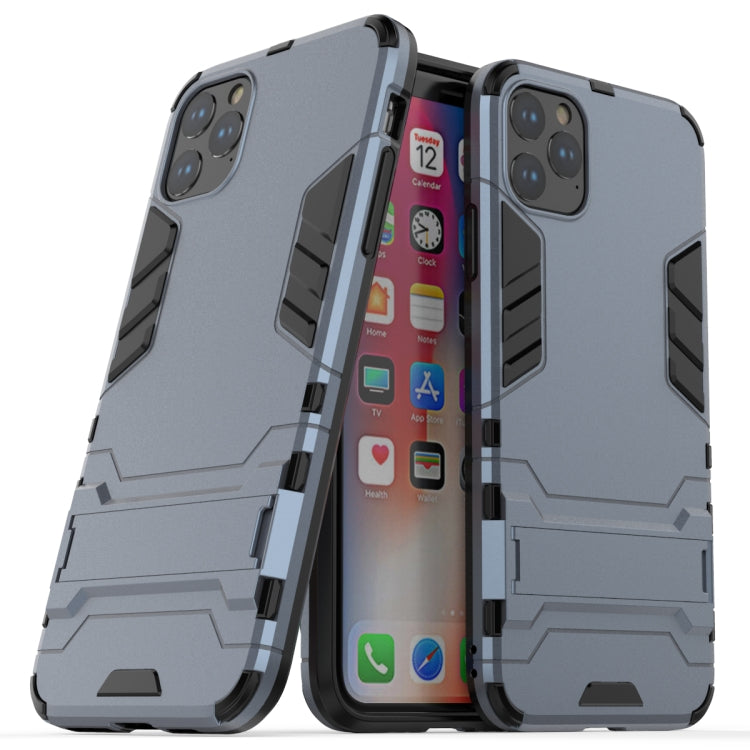 Shockproof PC + TPU Case with Holder for 11 Pro Max(Navy) - iPhone 11 Pro Max Cases by buy2fix | Online Shopping UK | buy2fix