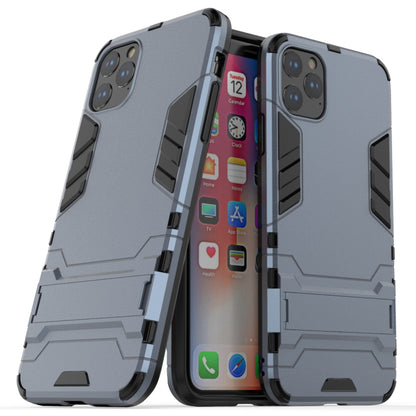 Shockproof PC + TPU Case with Holder for 11 Pro Max(Navy) - iPhone 11 Pro Max Cases by buy2fix | Online Shopping UK | buy2fix