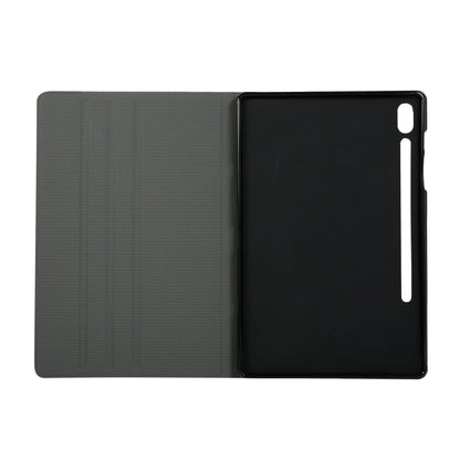 Voltage Stretch Fabric Texture Horizontal Flip Leather Case for Galaxy Tab S6 T860, with Holder(Blue) - Other Galaxy Tab PC by buy2fix | Online Shopping UK | buy2fix