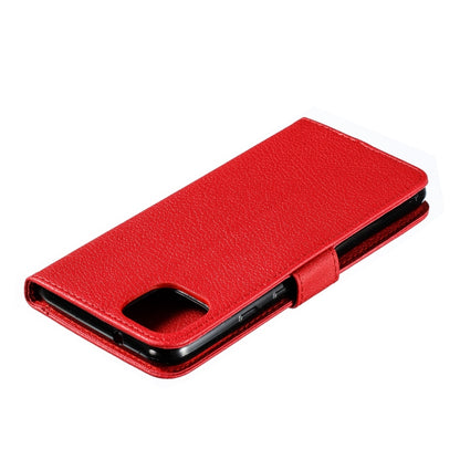 Feather Pattern Litchi Texture Horizontal Flip Leather Case with Wallet & Holder & Card Slots For Google Pixel 4XL(Red) - Google Cases by buy2fix | Online Shopping UK | buy2fix