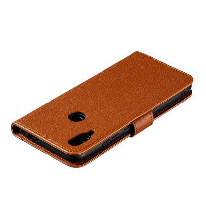 Feather Pattern Litchi Texture Horizontal Flip Leather Case with Wallet & Holder & Card Slots For Xiaomi Redmi Note 7(Brown) - Xiaomi Cases by buy2fix | Online Shopping UK | buy2fix