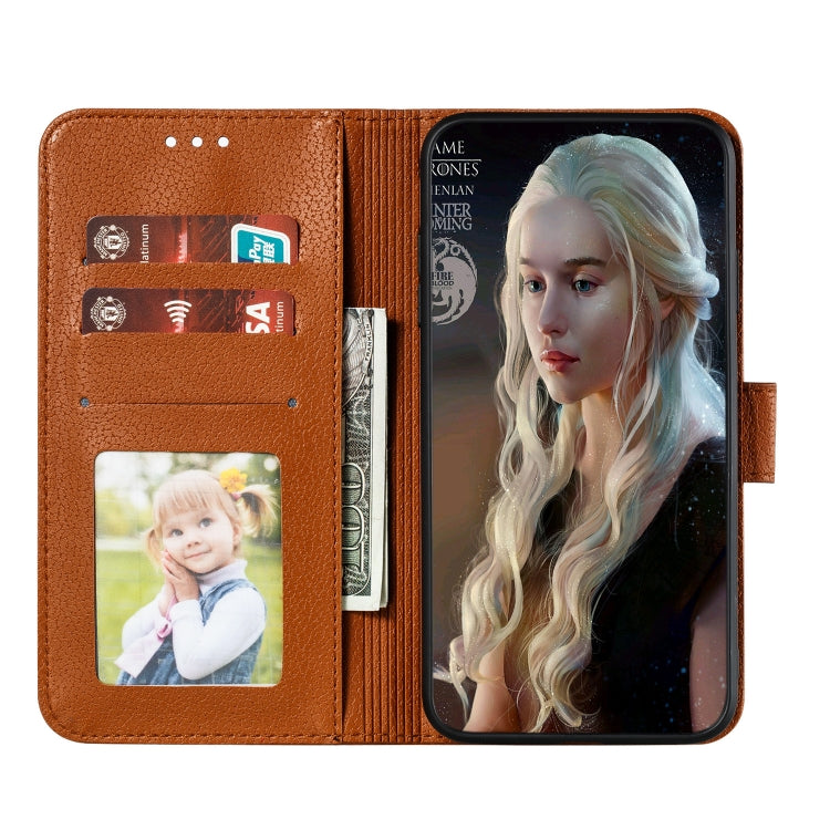 Feather Pattern Litchi Texture Horizontal Flip Leather Case with Wallet & Holder & Card Slots For Xiaomi Redmi Note 7(Brown) - Xiaomi Cases by buy2fix | Online Shopping UK | buy2fix
