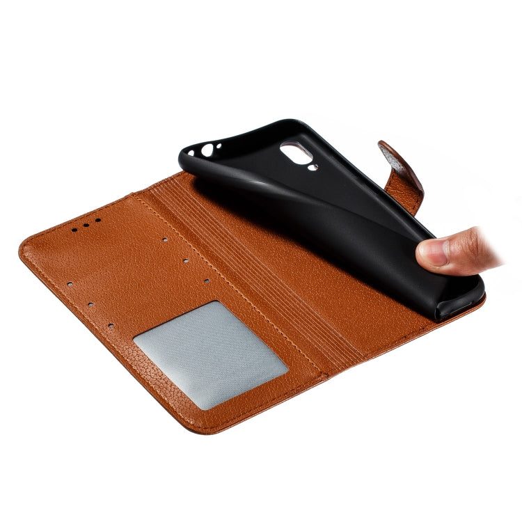 Feather Pattern Litchi Texture Horizontal Flip Leather Case with Wallet & Holder & Card Slots For Xiaomi Redmi Note 7(Brown) - Xiaomi Cases by buy2fix | Online Shopping UK | buy2fix