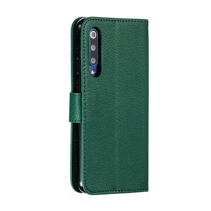 Feather Pattern Litchi Texture Horizontal Flip Leather Case with Wallet & Holder & Card Slots For Xiaomi Mi 9 SE(Green) - Xiaomi Cases by buy2fix | Online Shopping UK | buy2fix