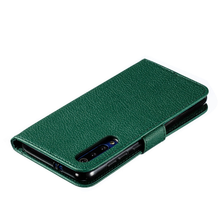 Feather Pattern Litchi Texture Horizontal Flip Leather Case with Wallet & Holder & Card Slots For Xiaomi Mi 9 SE(Green) - Xiaomi Cases by buy2fix | Online Shopping UK | buy2fix