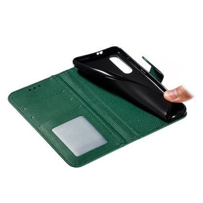 Feather Pattern Litchi Texture Horizontal Flip Leather Case with Wallet & Holder & Card Slots For Xiaomi Mi 9 SE(Green) - Xiaomi Cases by buy2fix | Online Shopping UK | buy2fix