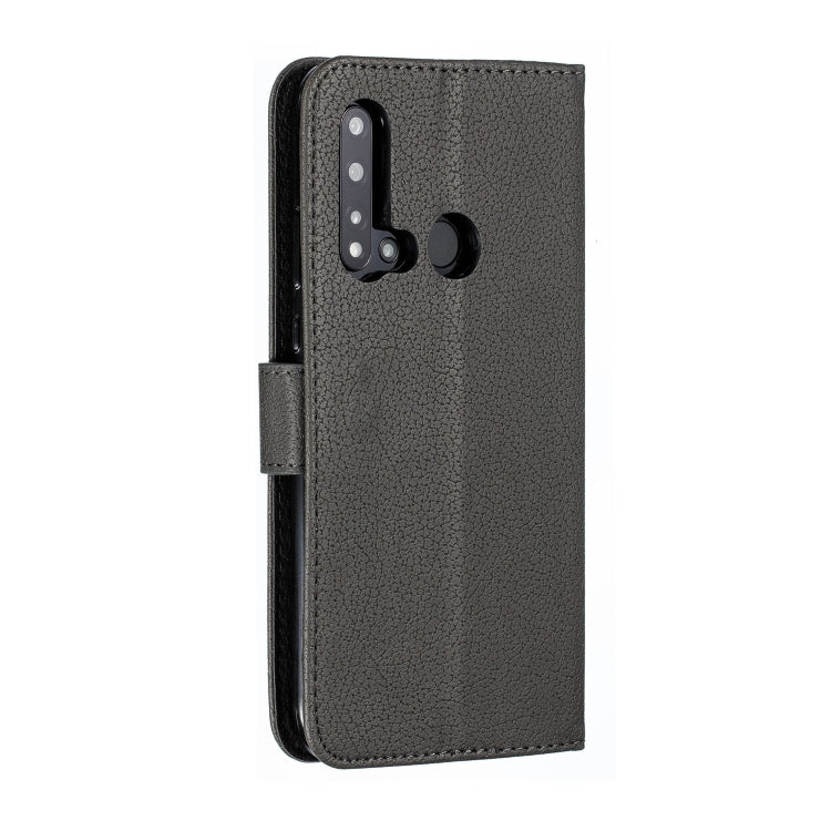 Feather Pattern Litchi Texture Horizontal Flip Leather Case with Wallet & Holder & Card Slots For Huawei P20 Lite (2019) / Nova 5i(Gray) - Huawei Cases by buy2fix | Online Shopping UK | buy2fix