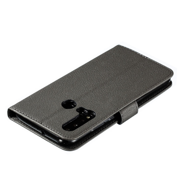Feather Pattern Litchi Texture Horizontal Flip Leather Case with Wallet & Holder & Card Slots For Huawei P20 Lite (2019) / Nova 5i(Gray) - Huawei Cases by buy2fix | Online Shopping UK | buy2fix
