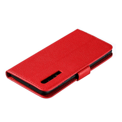 Feather Pattern Litchi Texture Horizontal Flip Leather Case with Wallet & Holder & Card Slots For Huawei P30(Red) - Huawei Cases by buy2fix | Online Shopping UK | buy2fix