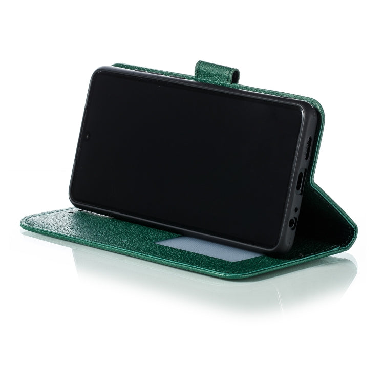 Feather Pattern Litchi Texture Horizontal Flip Leather Case with Wallet & Holder & Card Slots For Huawei P30(Green) - Huawei Cases by buy2fix | Online Shopping UK | buy2fix