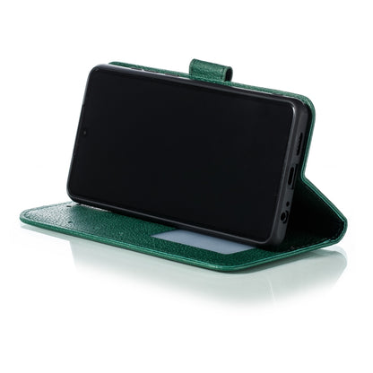 Feather Pattern Litchi Texture Horizontal Flip Leather Case with Wallet & Holder & Card Slots For Huawei P30(Green) - Huawei Cases by buy2fix | Online Shopping UK | buy2fix