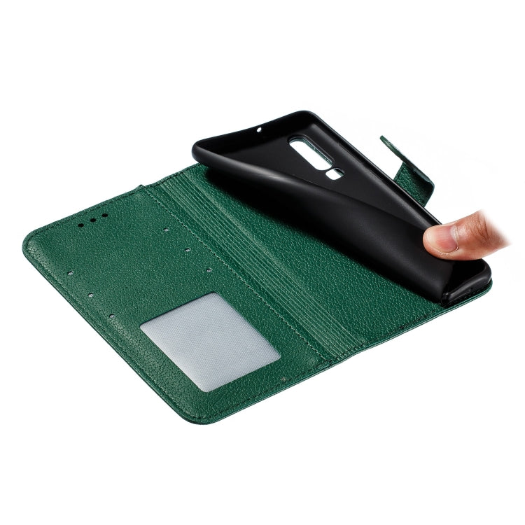 Feather Pattern Litchi Texture Horizontal Flip Leather Case with Wallet & Holder & Card Slots For Huawei P30(Green) - Huawei Cases by buy2fix | Online Shopping UK | buy2fix