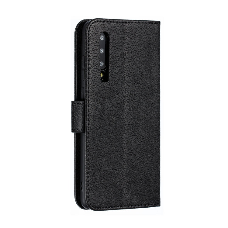 Feather Pattern Litchi Texture Horizontal Flip Leather Case with Wallet & Holder & Card Slots For Huawei P30(Black) - Huawei Cases by buy2fix | Online Shopping UK | buy2fix