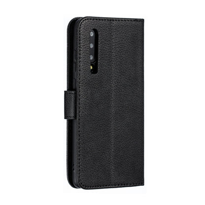 Feather Pattern Litchi Texture Horizontal Flip Leather Case with Wallet & Holder & Card Slots For Huawei P30(Black) - Huawei Cases by buy2fix | Online Shopping UK | buy2fix