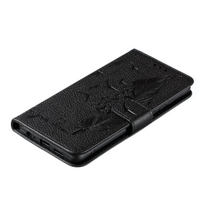 Feather Pattern Litchi Texture Horizontal Flip Leather Case with Wallet & Holder & Card Slots For Huawei P30(Black) - Huawei Cases by buy2fix | Online Shopping UK | buy2fix