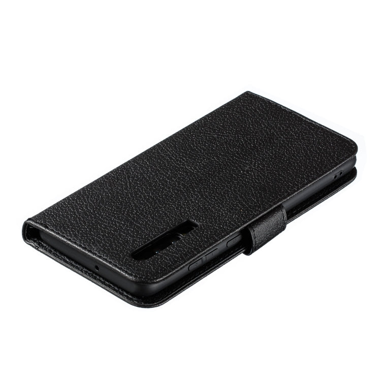 Feather Pattern Litchi Texture Horizontal Flip Leather Case with Wallet & Holder & Card Slots For Huawei P30(Black) - Huawei Cases by buy2fix | Online Shopping UK | buy2fix
