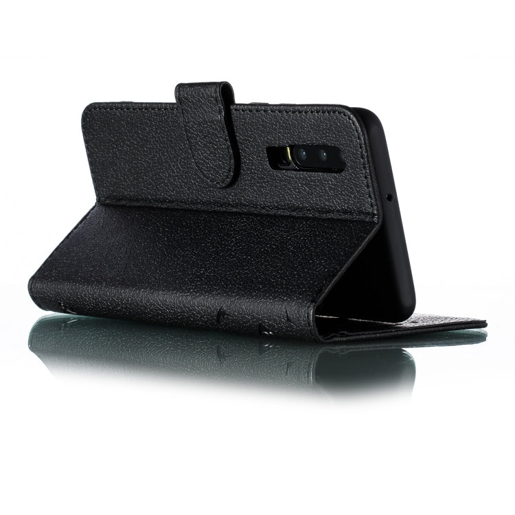 Feather Pattern Litchi Texture Horizontal Flip Leather Case with Wallet & Holder & Card Slots For Huawei P30(Black) - Huawei Cases by buy2fix | Online Shopping UK | buy2fix