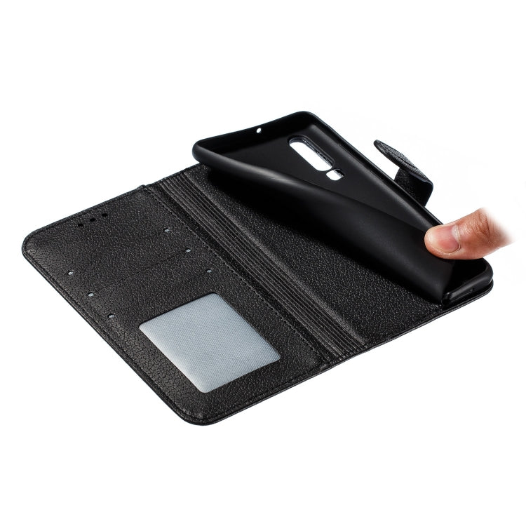 Feather Pattern Litchi Texture Horizontal Flip Leather Case with Wallet & Holder & Card Slots For Huawei P30(Black) - Huawei Cases by buy2fix | Online Shopping UK | buy2fix
