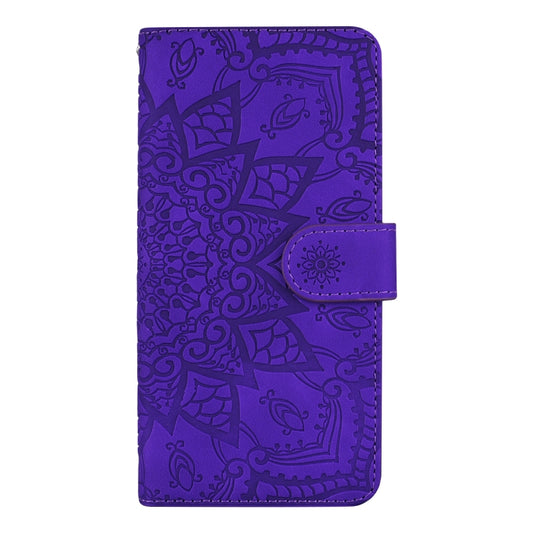 For iPhone 11 Pro Calf Pattern Double Folding Design Embossed Leather Case with Wallet & Holder & Card Slots  (5.8 inch)(Purple) - iPhone 11 Pro Cases by buy2fix | Online Shopping UK | buy2fix