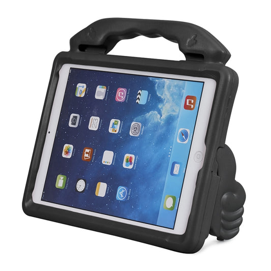 Shockproof EVA Thumb Bumper Case with Handle & Holder for iPad 9.7(Black) - iPad 9.7 (2018) & (2017) Cases by buy2fix | Online Shopping UK | buy2fix