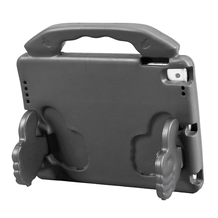 Shockproof EVA Thumb Bumper Case with Handle & Holder for iPad 9.7(Black) - iPad 9.7 (2018) & (2017) Cases by buy2fix | Online Shopping UK | buy2fix
