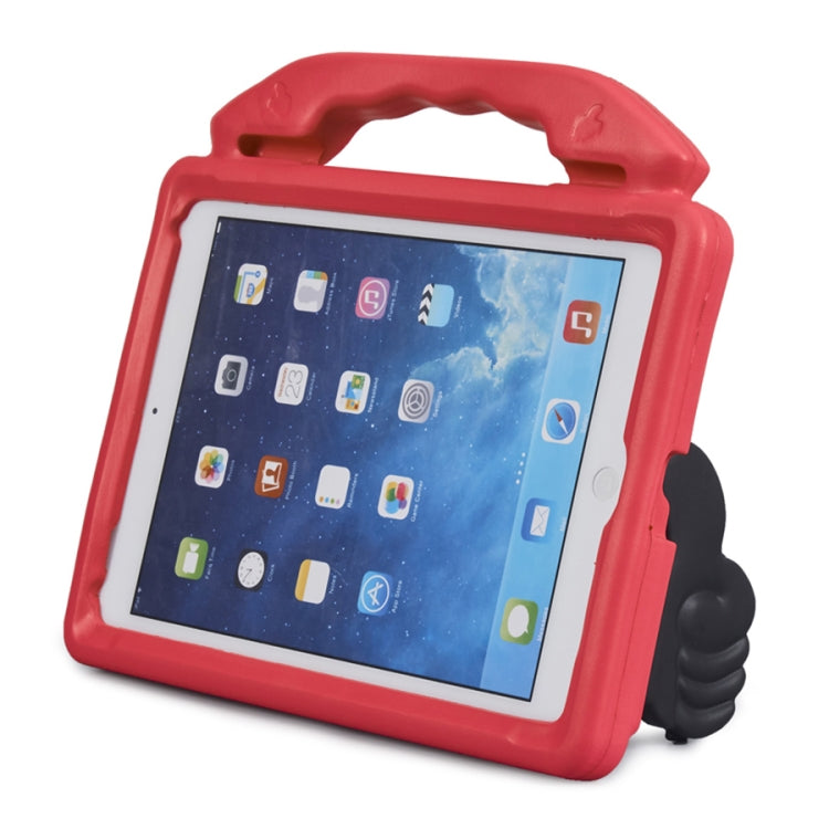 Shockproof EVA Thumb Bumper Case with Handle & Holder for iPad 9.7(Red) - iPad 9.7 (2018) & (2017) Cases by buy2fix | Online Shopping UK | buy2fix