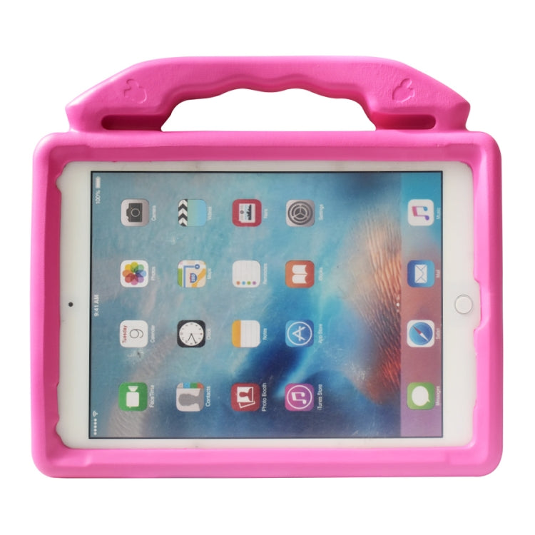 Shockproof EVA Thumb Bumper Case with Handle & Holder for iPad 9.7(Rose Red) - iPad 9.7 (2018) & (2017) Cases by buy2fix | Online Shopping UK | buy2fix