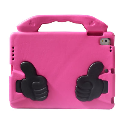 Shockproof EVA Thumb Bumper Case with Handle & Holder for iPad 9.7(Rose Red) - iPad 9.7 (2018) & (2017) Cases by buy2fix | Online Shopping UK | buy2fix