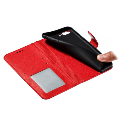 Feather Pattern Litchi Texture Horizontal Flip Leather Case with Wallet & Holder & Card Slots For iPhone 7 Plus / 8 Plus(Red) - More iPhone Cases by buy2fix | Online Shopping UK | buy2fix